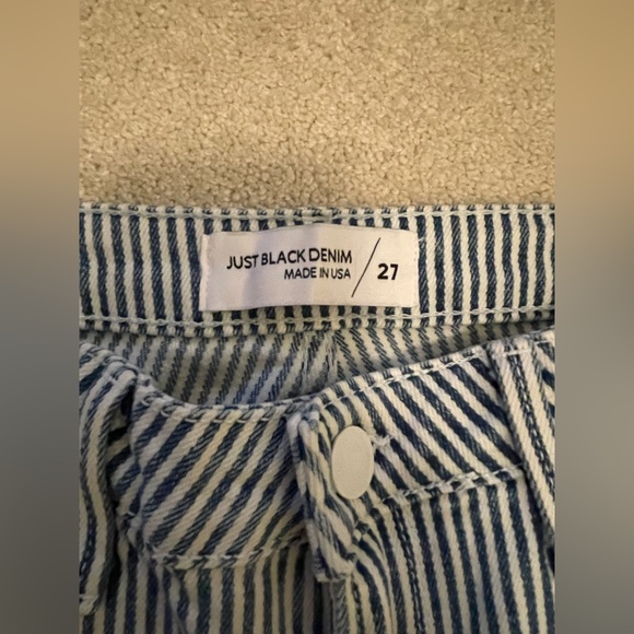 Blue and White Stripped Jeans - Picture 4 of 4